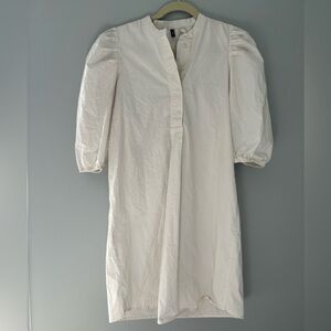 Vero Moda 100% Cotton Cream Mini Dress | Size Small